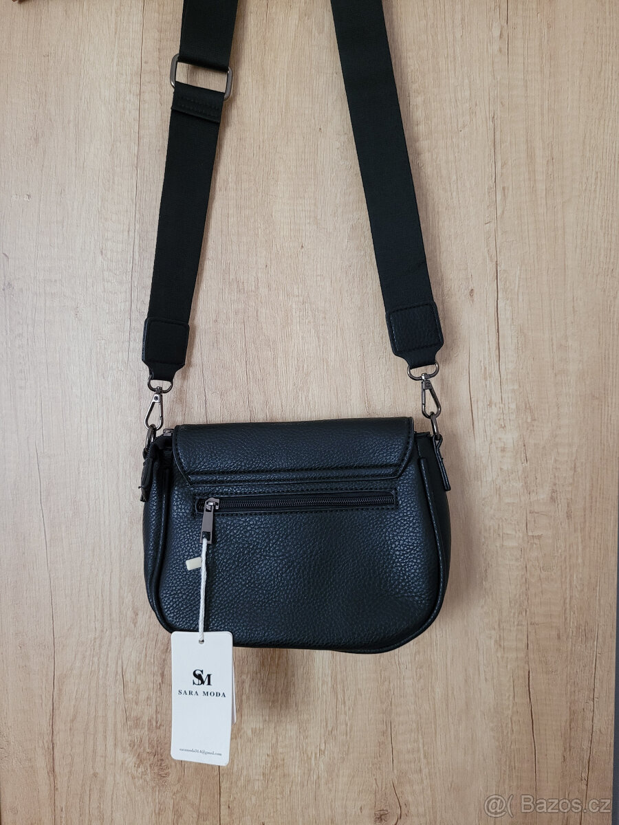 NOVÁ DÁMSKÁ/DÍVČÍ ČERNÁ CROSSBODY KABELKA - 2