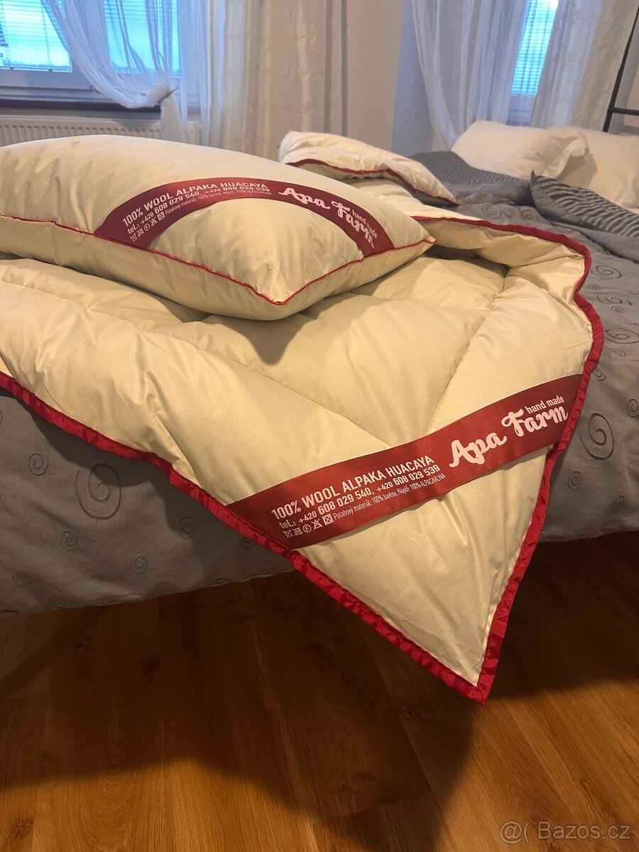 Přikrývka alpaka vlna, výplň 1300g - 2