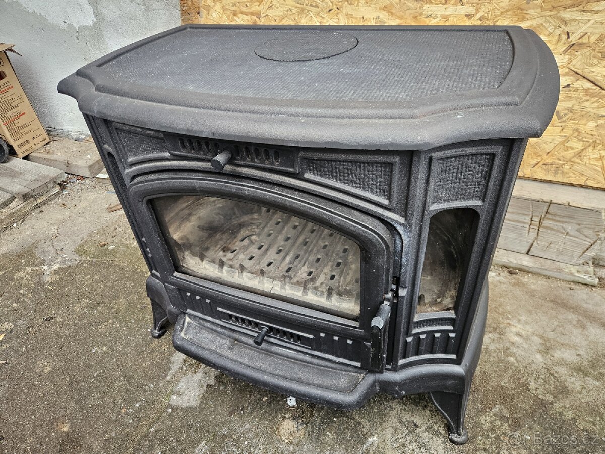 Krbová litinová kamna Koza K9 s příslušenstvím - 2