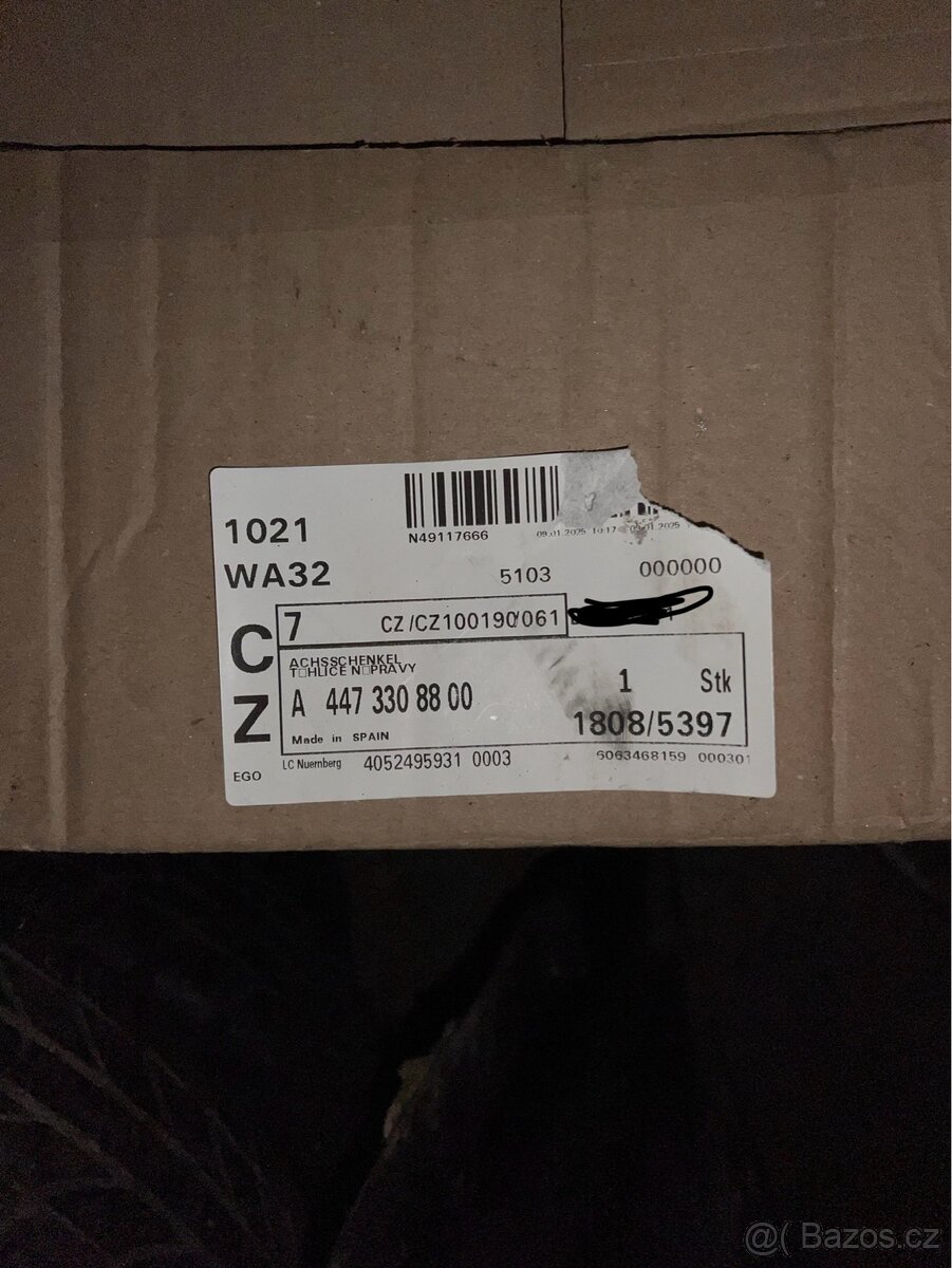 Mercedes w447 těhlice - 2