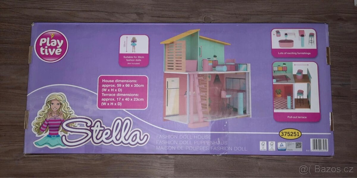 Dřevěný domeček pro panenky nový - 2