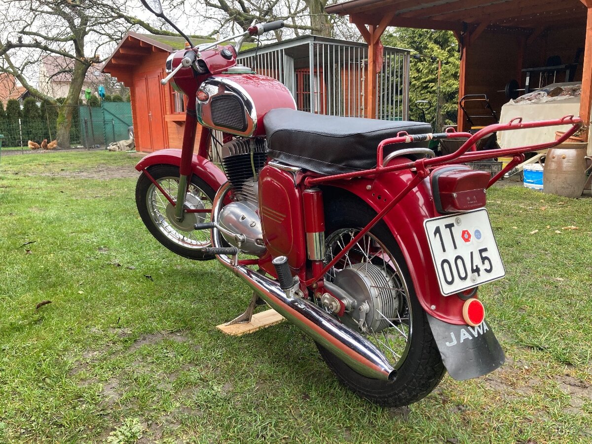 Jawa 250 panelka, doklady - 2