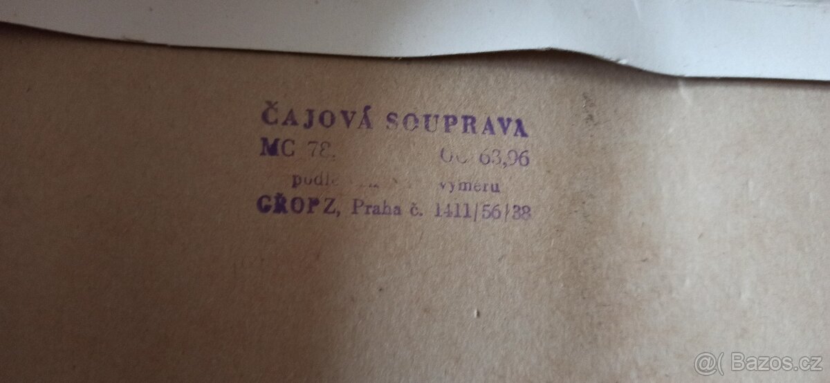 čajová souprava ,, retro - 2