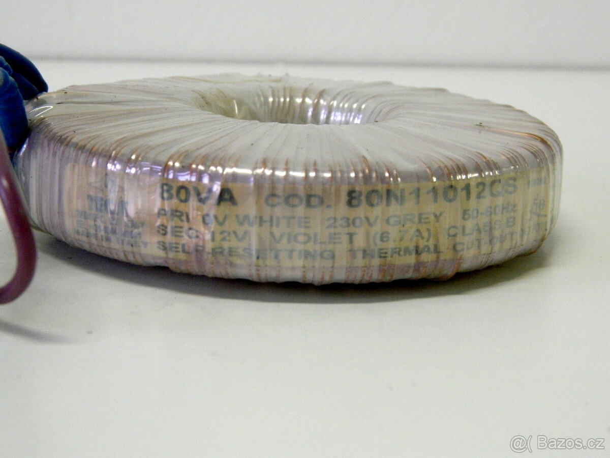 Trafo - toroid 230/12V, 6.7A - 2
