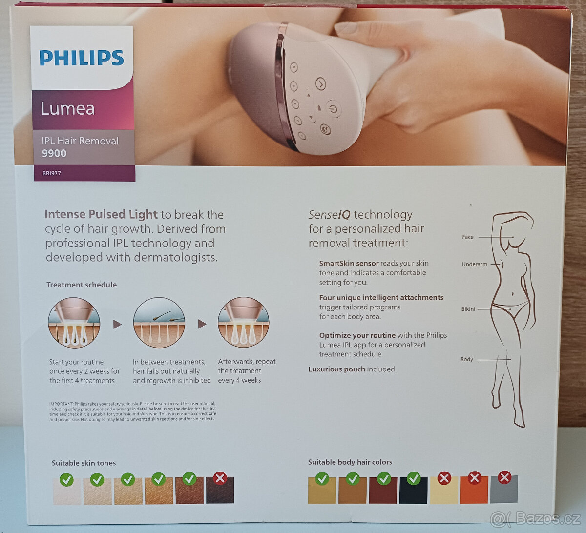 Epilátor Philips Lumea IPL Series 9900 BRI977/00 - 2