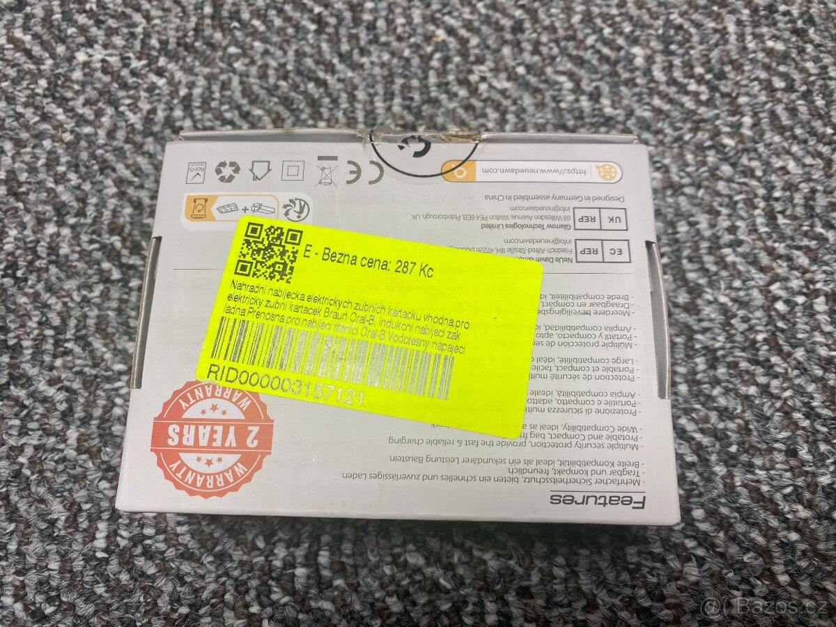 3x Nabíječka vhodná pro zubní kartáček Oral-B - 2