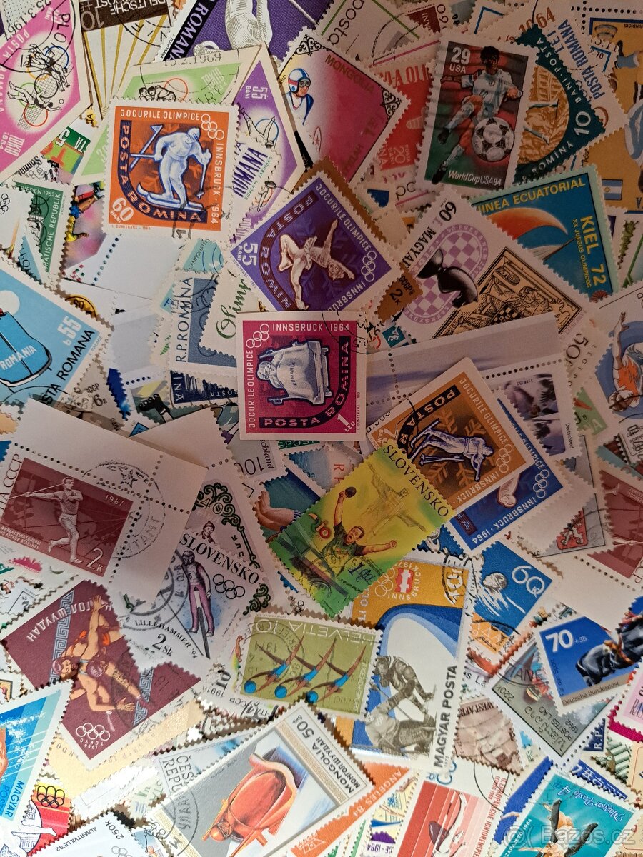 Známky sport 500 ks - 2