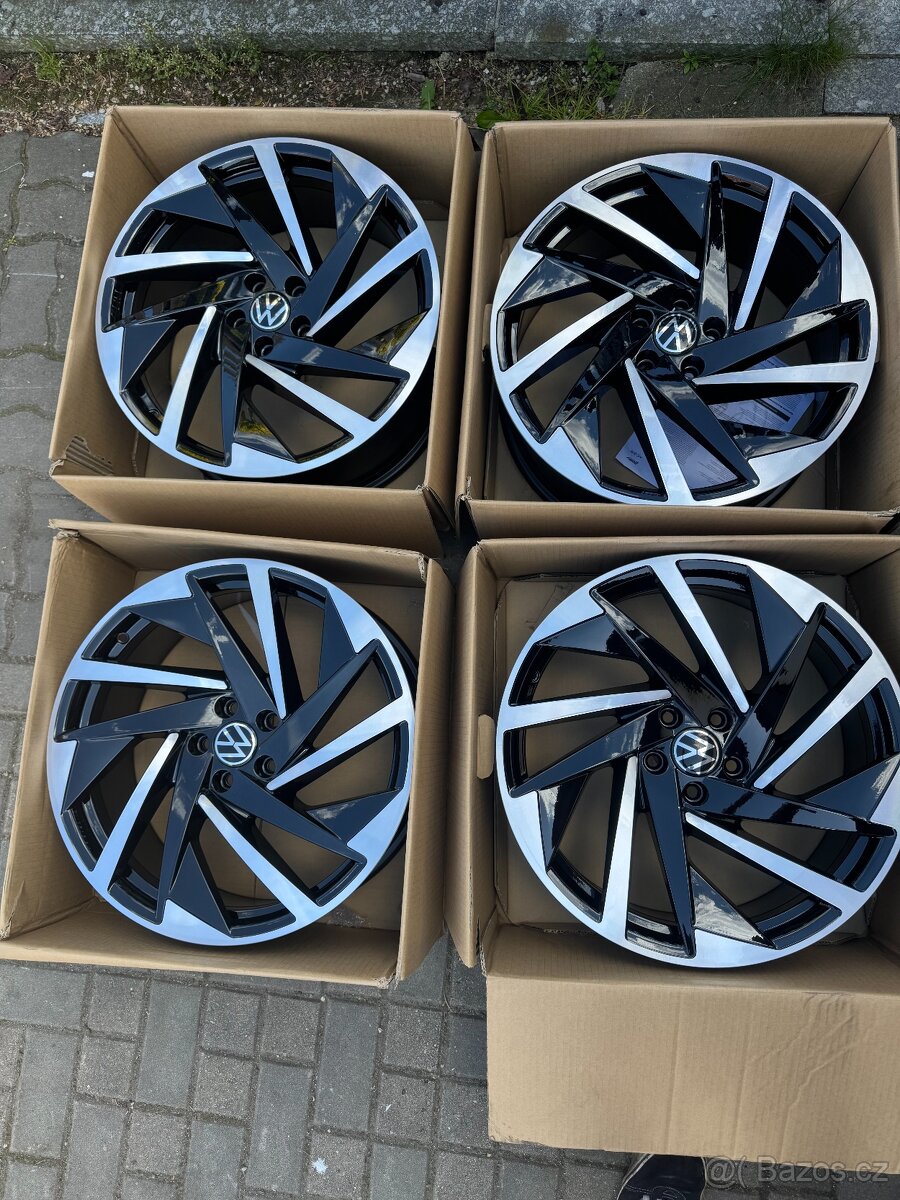 ORIGINÁL Alu Volkswagen NASHVILLE R20, 5x112 - ZÁNOVNÍ - 2
