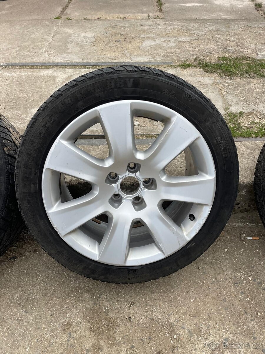 Alu kola 5x112, pneu Continental zimní 235/45 R18 - 2