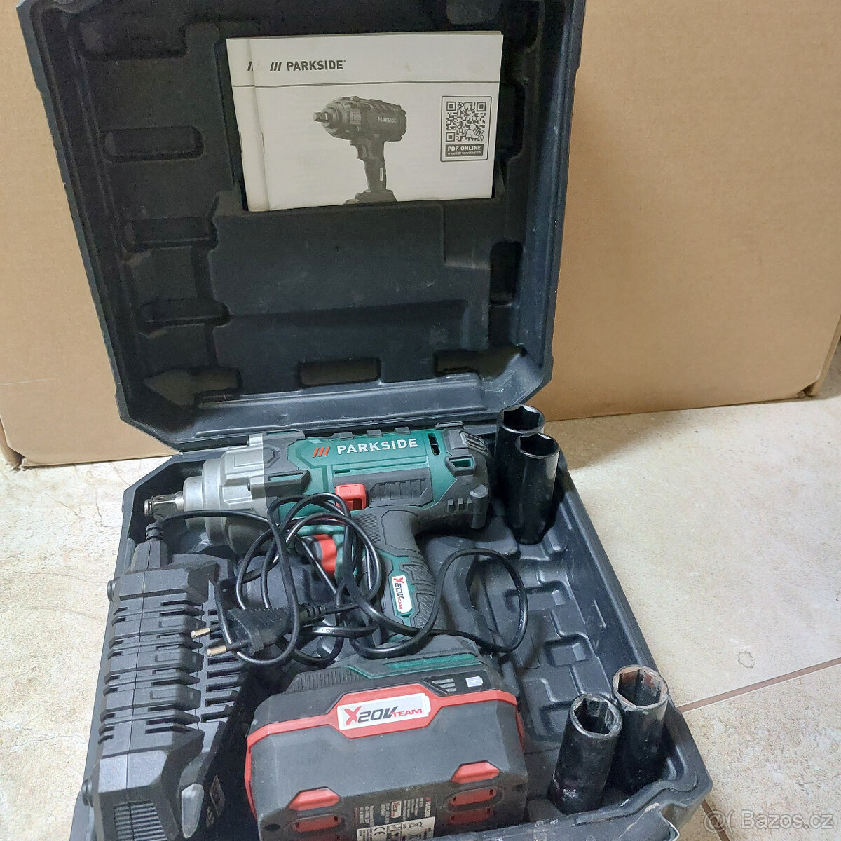 Aku rázový utahovák Parkside PASSK 20-Li B2,ZÁNOVNÍ,TOP STAV - 2