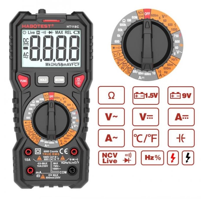 Prodám digitální multimetr HABOTEST HT118C - 2