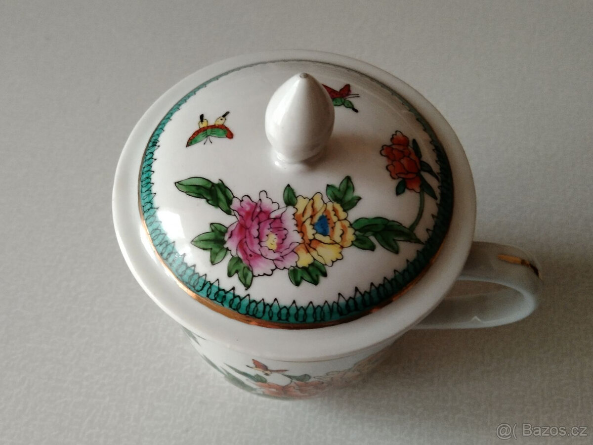 Hrnek s pokličkou, čínský motiv - 2