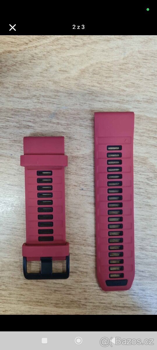 Fenix 8, 6x, 7x, tah, řemínek, pásek 26mm červeno/černý - 2