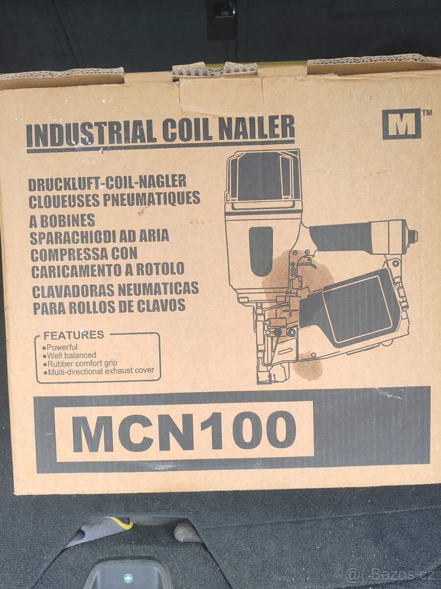Prodej - pneumatická hřebíkovačka MAX CN100 + hřebíky - 2