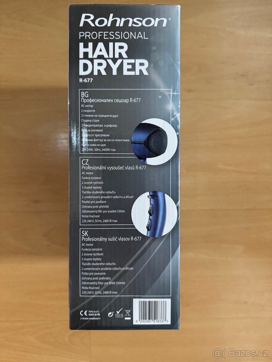 Prodám fén Rohnson R-677 - 2