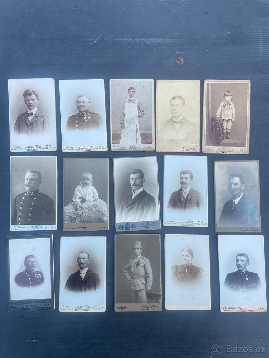 Fotografie .kartičky(Kabinetky). - 2