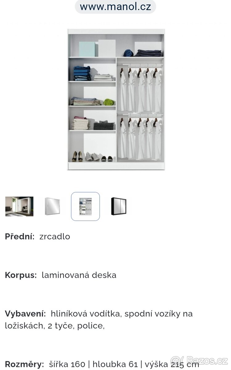 Prodám novou šatní skřín - 2