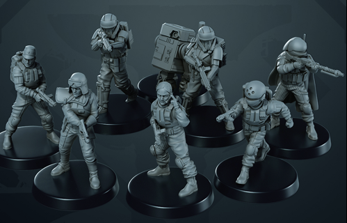 Star Wars figurky - 3D tisk - jednotlivé sety - 2