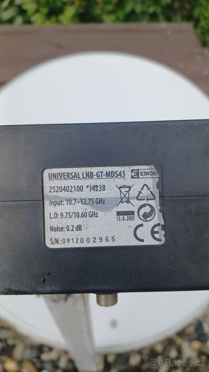 Satelitní parabola 80cm + konvertor - 2