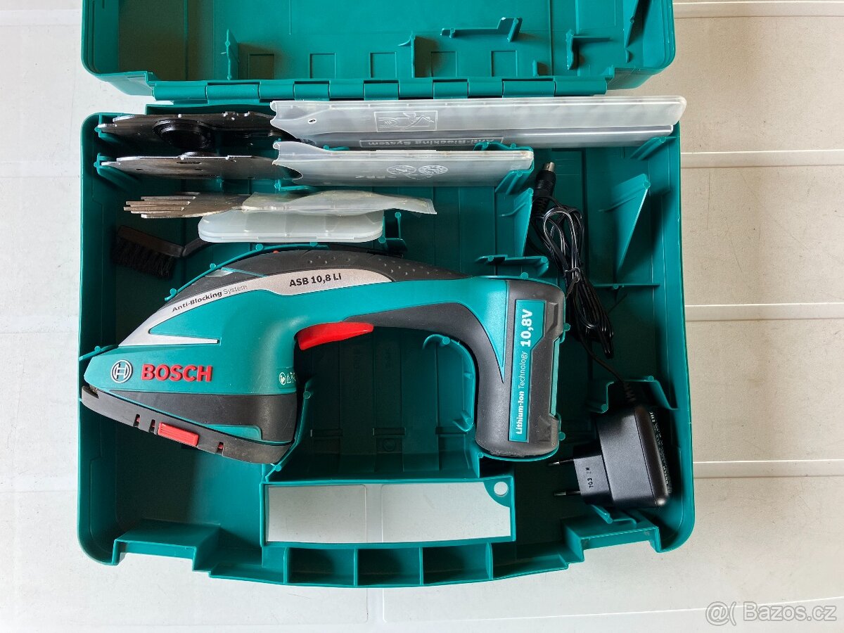 Prodám aku nůžky Bosch ASB 10,8 Li Set - 2