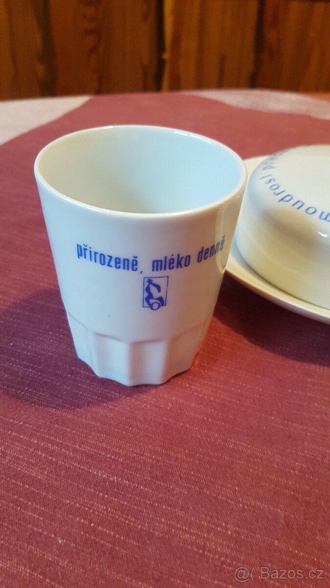 Retro máslenka a pohárek - 2