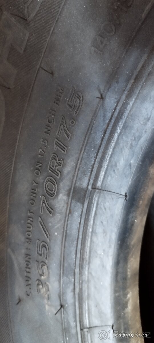 Prodám NÁKLADNÍ PNEU NOVÉ 2X HANKOOK - 2
