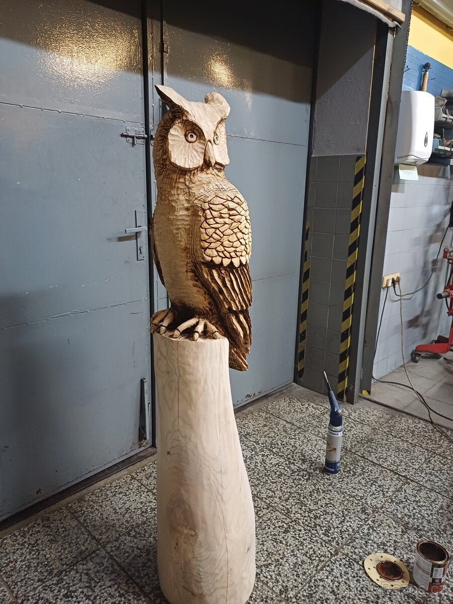 Výr ze dřeva do zahrady - 2