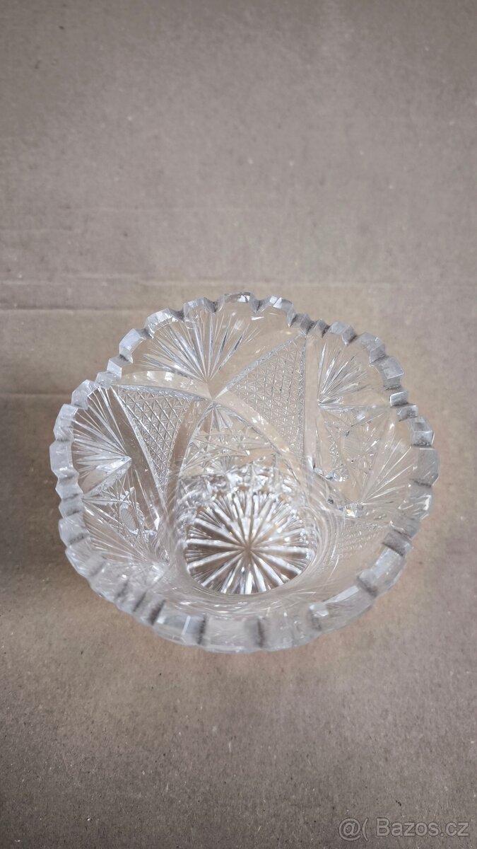 Starožitná křišťálová váza Crystal Bohemia - 2