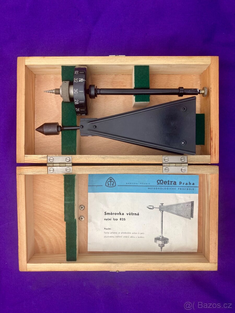 Měřič síly větru ruční typ 825 Metra Praha cena 1000 Kč - 2