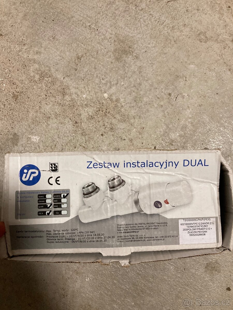 termostatický ventil ke koupelnovému žebříčku - nový - 2