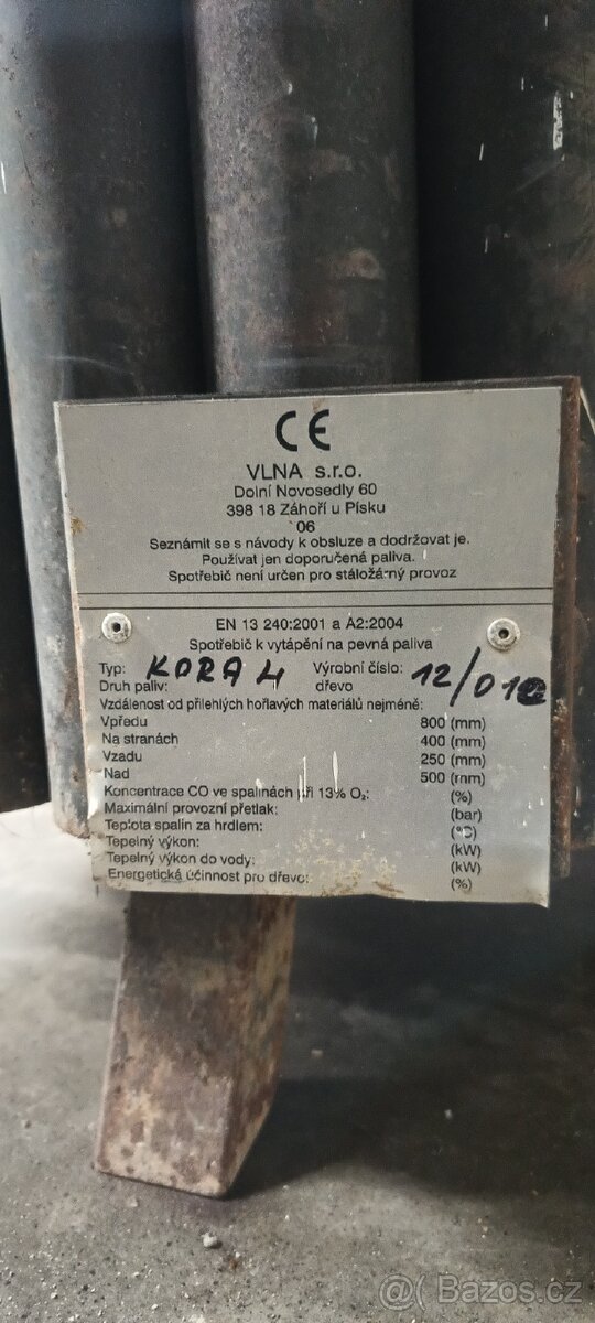 Prodám kamna Vlna Kora 4 - 2