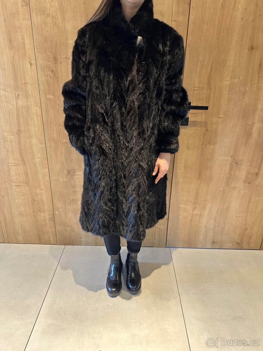 Luxusní norkový kožich – Made in Denmark – Vel. M/L (Oversiz - 2