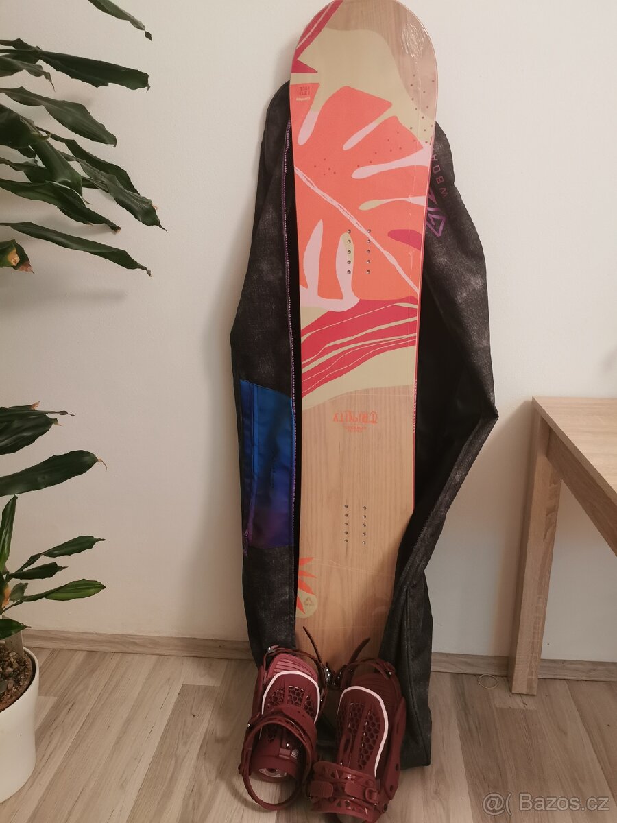 Nový SNOWBOARD +VÁZÁNÍ +OBAL 154 - 2