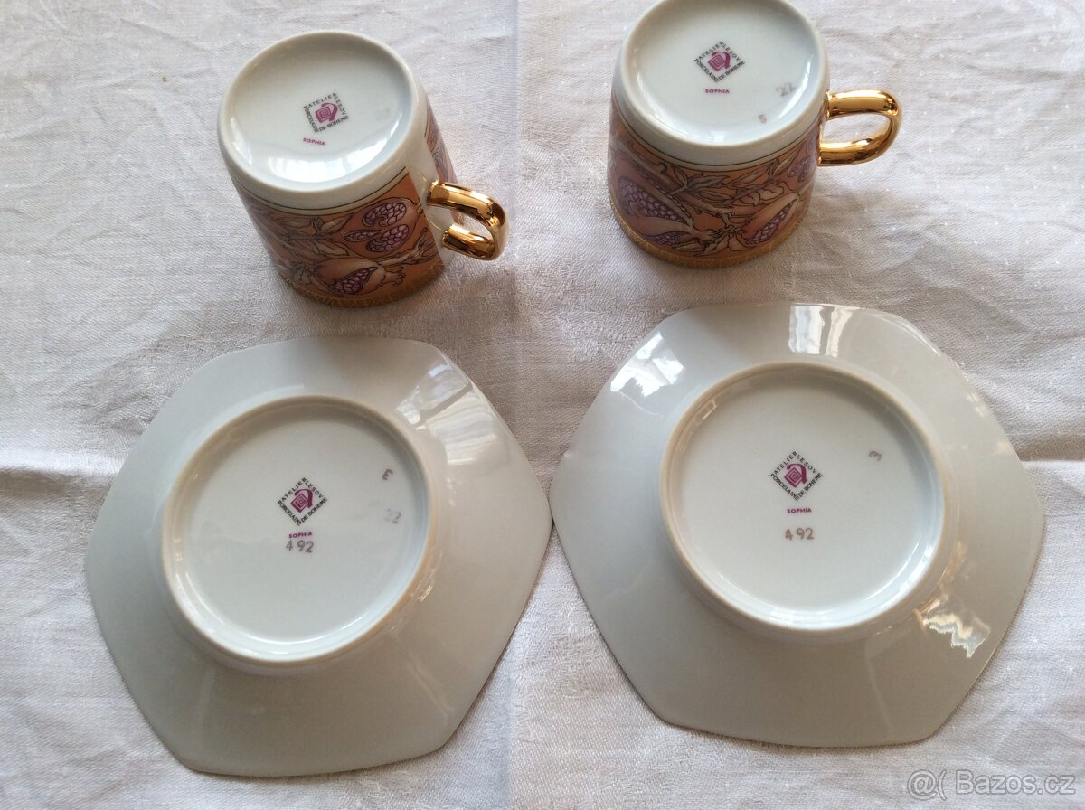 Hrníčky s podšálky - 2