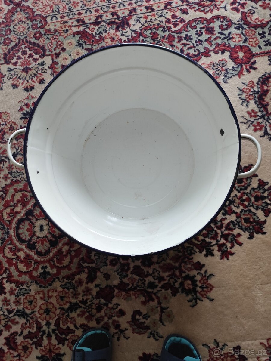 Smaltovaný retro lavor - 2