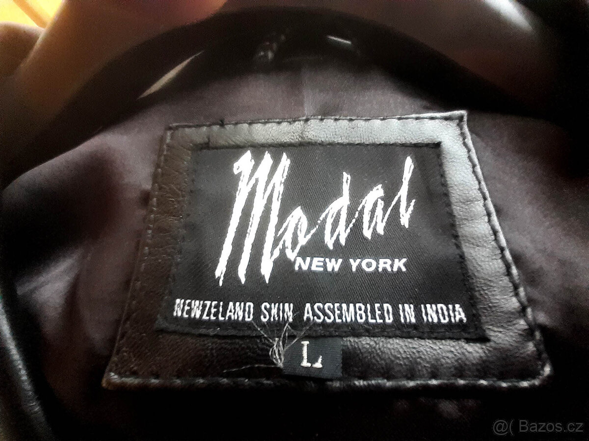 Kožené sako, pánské, pravá kůže, černá - 2