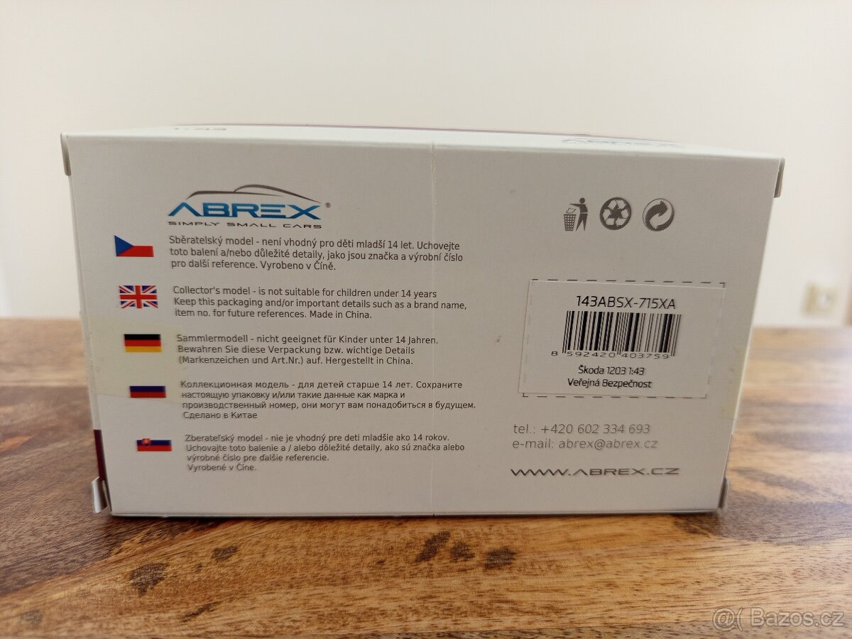 Model Škoda 1203 VB 1:43 - 2