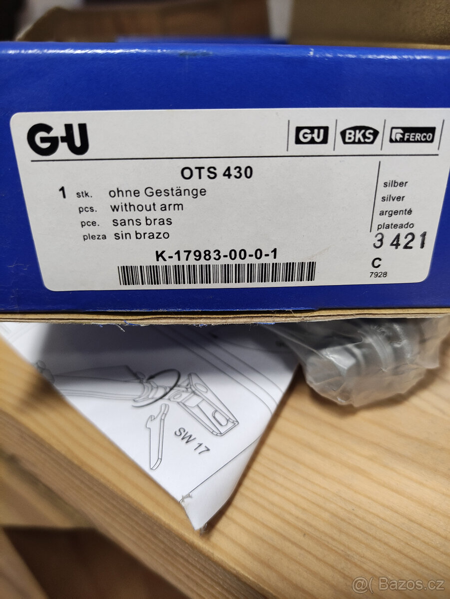 Samozavírač G-U BKS OTS 430 s ramenem - 2