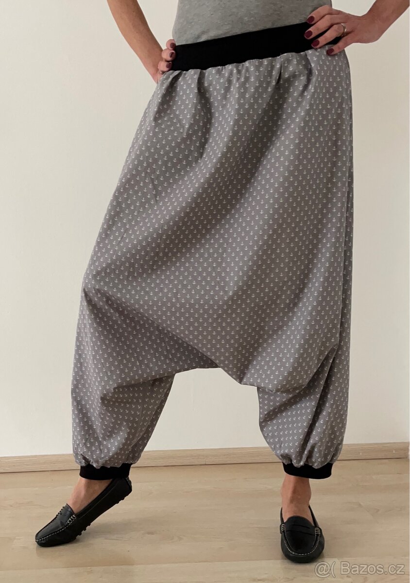 Harémové kalhoty Kotvy, vel. XL - 2