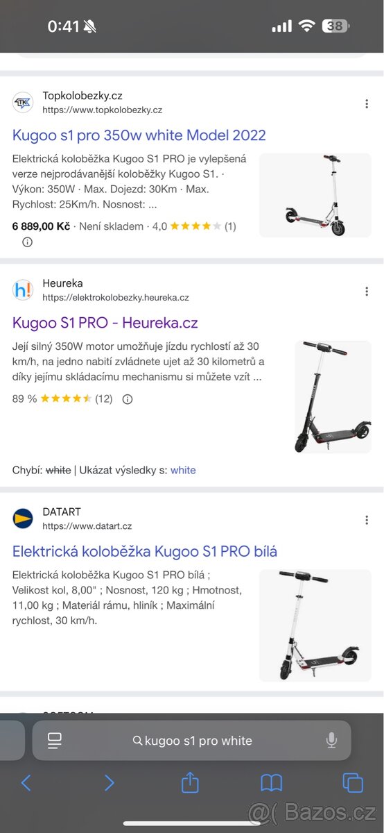 Koloběžka Kugoo - 2