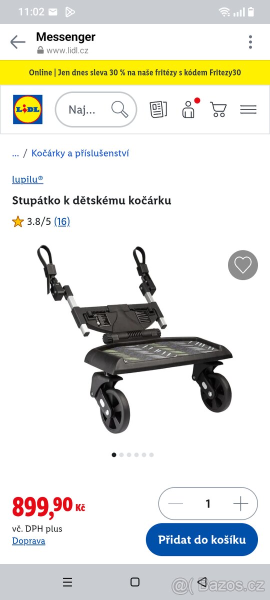 Stupátko ke kočárku - 2