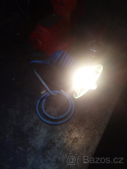 modrá točená lampa - 2