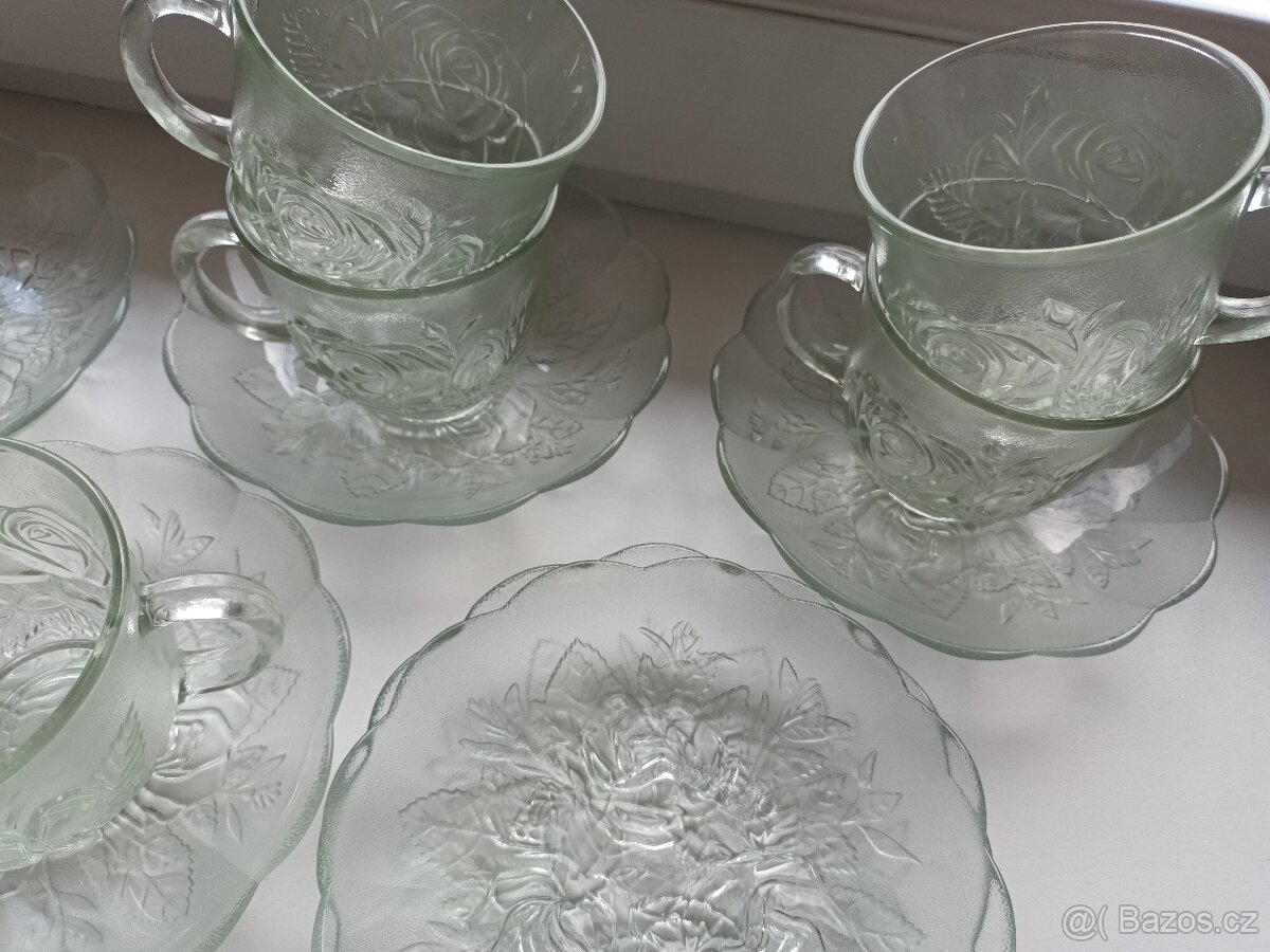 Skleněný set po babicce - 2