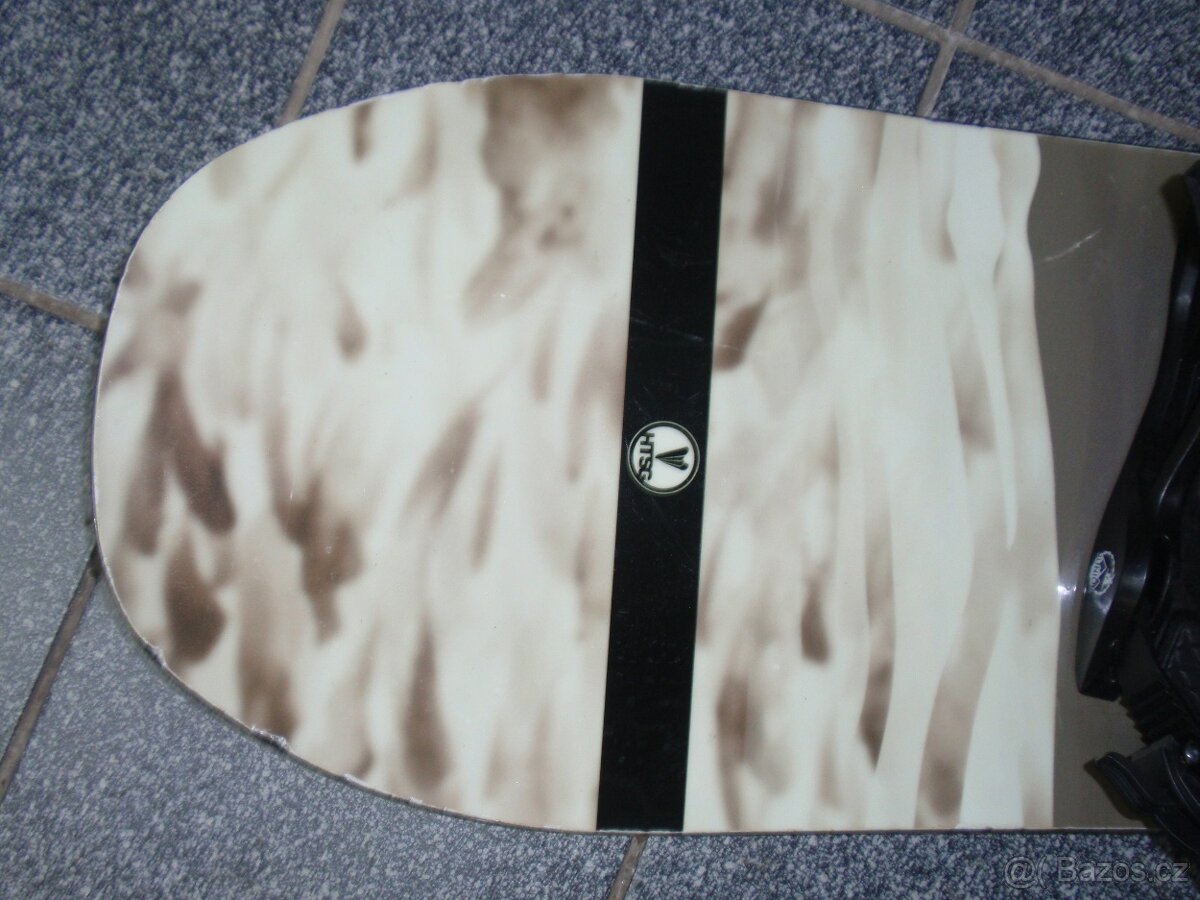 PĚKNÝ NABROUŠENÝ SNOWBOARD TRANS 120 CM+VÁZÁNÍ VEL.M - 2