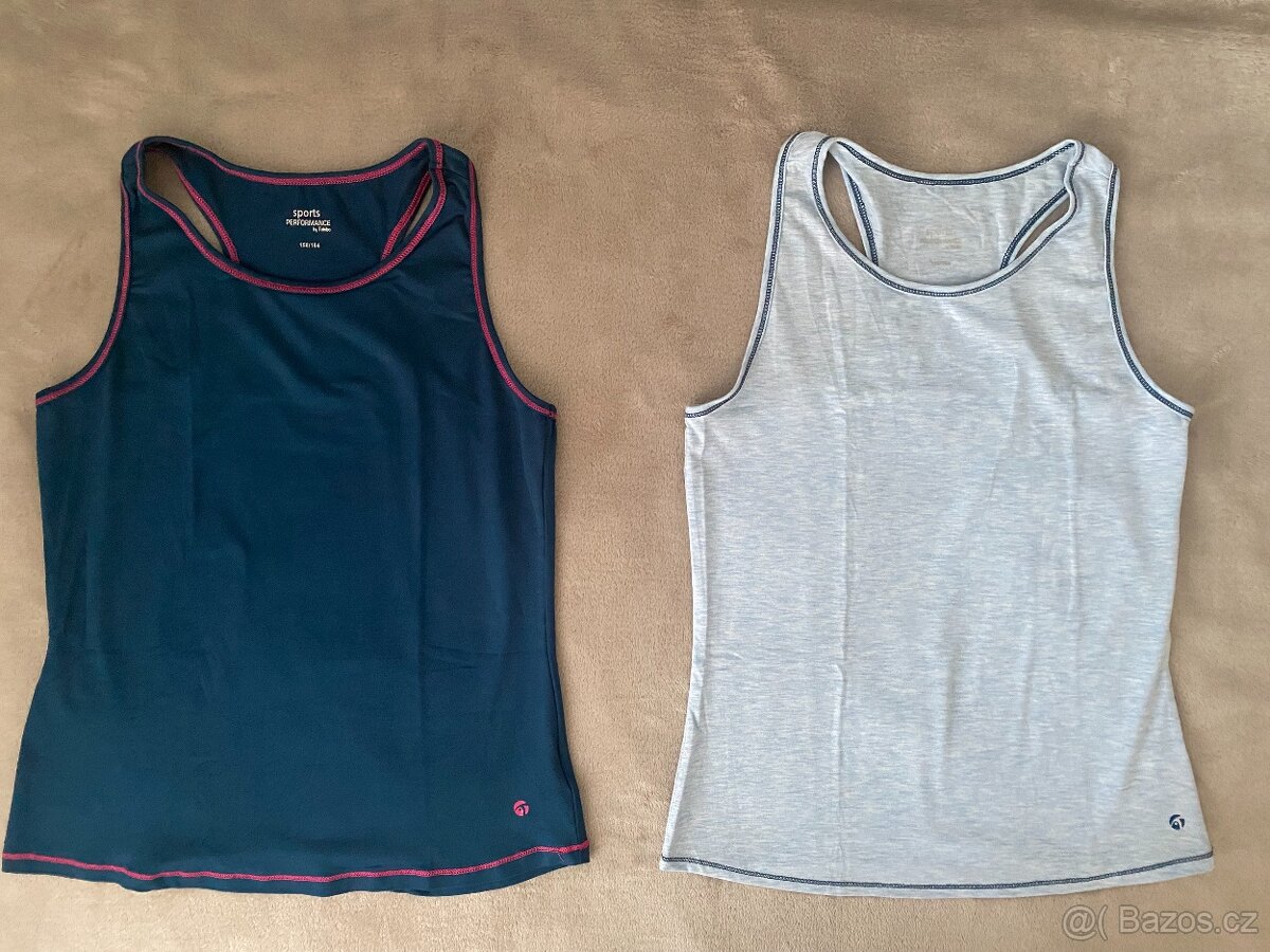 Prodám 4 ks funkčních tílek vel.158/164 - 2