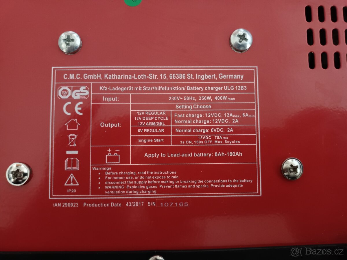 Nabíječka akumulátorů Ultimate Speed ULG 12B3 až 12A - 2