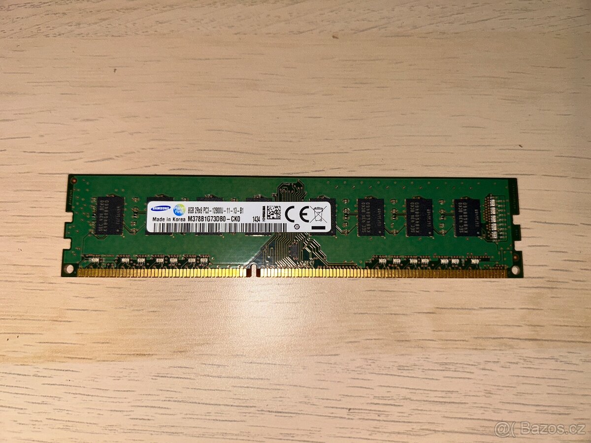 Operacna pamat RAM 1x 8gb DDR3 - 2
