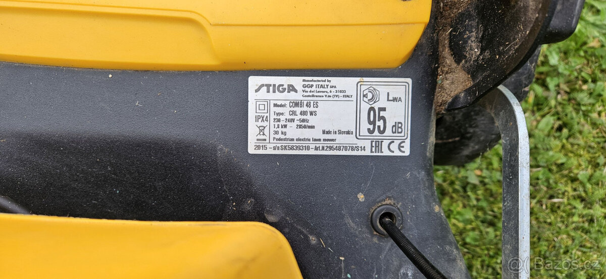 STIGA Combi 48 ES - elektrická s pojezdem - 2