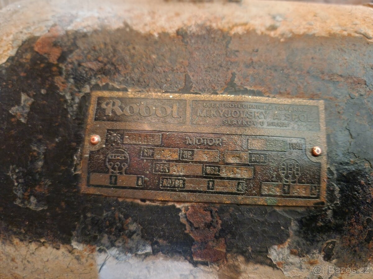 stabilní elektromotor + šroťák - 2