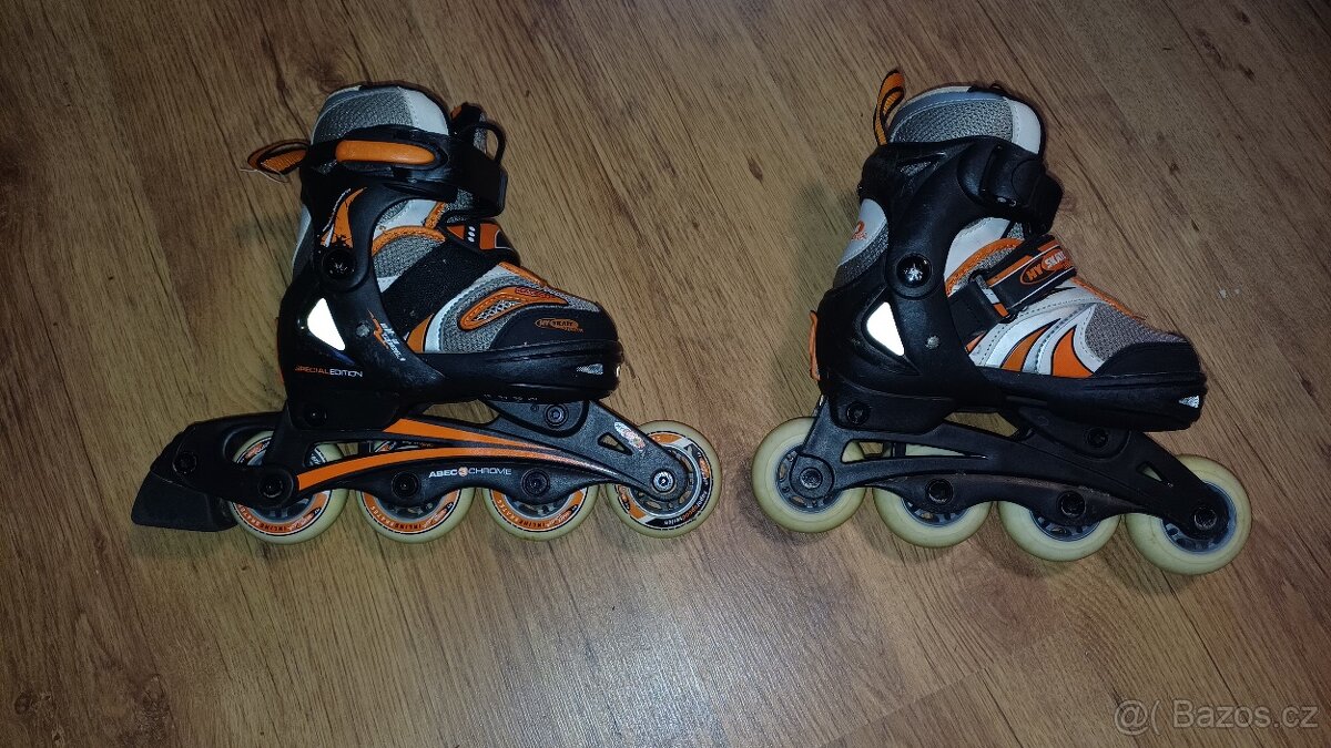 Prodám kolečkové brusle HY SKATE Junior+chrániče - 2